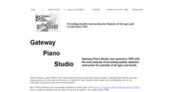 Desktop Screenshot of gatewaypianostudio.com