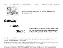 Tablet Screenshot of gatewaypianostudio.com